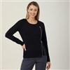 NNT Ladies Wool Acrylic Angled Zip Cardigan