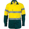 DNC Cotton Drill Shirt Leightweight Vents Underarms Long Sleeve RT1 Reflective Tape