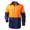 Tru Cotton Drill Shirt Long Sleeve 2 Tone