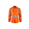 Flame Buster ARC Flash Shirt Closed Front with X Pattern Reflective Tape HRC 2 ATPV 9calcm2