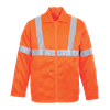Westex Ultra Soft Fire Retardant Jacket X Pattern Rail Reflective Tape Orange CF10029
