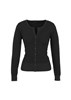 Biz Collection Ladies Origin BlackCharcoal Cardigan 100 Merino Wool