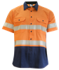 KM Lightweight Cotton Drill Shirt Short Sleeve with Segmented Reflective Tape