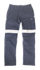 MAK Vented Cargo Trouser 185gsm with Perforated Reflective Tape and Cut to Fit Leg legthening System
