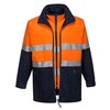 Prime Mover Hume 100 Cotton 4 in 1 Jacket with 2 Ring Reflective Tape
