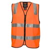 Prime Mover Safety Vest Zip Front with 2 Hoop Pattern Reflective Tape