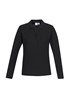 Biz Collection Ladies Long Sleeve Crew Polo Shirt 65 Polyester 35 Cotton