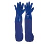PVC Gloves 60cm Blue