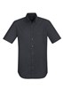 Biz Collection Mens Indie Shirt Short Sleeve 100 Cotton Stonewashed Denim