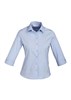 Biz Collection Ladies Chevron Shirt 34 Sleeve 70 Cotton 26 Polyester 4 Elastane