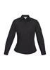 Biz Collection Ladies Bondi Shirt RollUp Long Sleeve 65 Polyester 35 Cotton Poplin