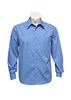 Biz Collection Mens Micro Check Shirt Long Sleeve 50 Cotton 50 Polyester