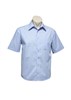 Biz Collection Mens Micro Check Shirt Short Sleeve 50 Cotton 50 Polyester