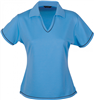 Stencil Ladies Short Sleeve Lightweight Cool Dry V Neck Polo Shirt