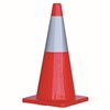 Traffic Cone Orange with Reflective Tape 700mm H