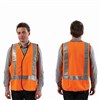Pro Choice Safety Vest Nylon H Pattern Reflective Tape Orange