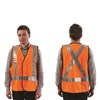 Pro Choice Safety Vest Nylon X Pattern Reflective Tape Orange