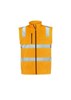 Syzmik Unisex Hi Vis VIC Rail 2 In 1 Softshell Jacket Reflective Tape Orange