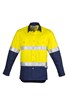 Syzmik Mens Hi Vis Spliced Industrial Shirt Hoop Taped