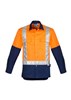 Syzmik Mens Shirt Mid Weight Hi Vis H Pattern Taped Shirt