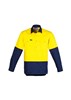 Syzmik Mens Hi Vis Closed Front Long Sleeve Shirt