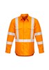 Syzmik Mens Shirt Mid Weight Hi Vis X Back Taped Shirt Orange