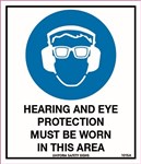 140x120mm  Self Adhesive  Packet of 4  Hearing and Eye Protection Must be Worn