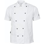 DNC Chef Jacket CoolBreeze Cotton Short Sleeve White