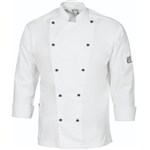 Chefs Jacket Cool Breeze Cotton Long Sleeve White
