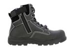 Ascent Safety Ladies Alpha 2 Lace Up Zip Side Safety Boot Black