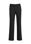 Biz Corporates Relaxed Fit Straight Leg Comfort Wool Stretch Pants