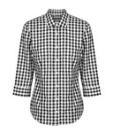 Gloweave Ladies Degraves Royal Oxford Check 34 Sleeve Shirt