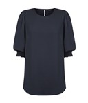 Gloweave Ladies Lola 34 Sleeve Shirred Cuff Soft Top