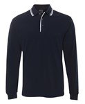 JBs Polo Shirt Contrast Long Sleeve 65 Polyester 35 Cotton