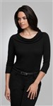 City Collection Ladies Eva Cowl Neck 34 Sleeve Top