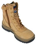 Mongrel Boot High Leg Lace Up Zip Side Wheat