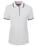 JBs Ladies Contrast Polo Shirt 65 Polyester 35 Cotton