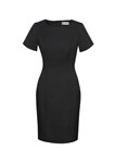 Biz Corporates Short Sleeve Shift Dress Cool Stretch