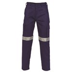 DNC Lightweight Cotton Drill Cargo Pants with Reflective Tape