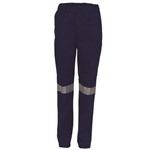 DNC Ladies Cotton Drill Work Trousers with Reflective Tape