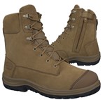 Oliver 190mm High Legs Beige Zip Sided Boot