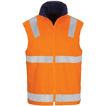 DNC Cotton Drill reversible Vest Hi Vis With Reflective Tape