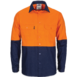 DNC Cotton Drill Shirt Cool Breeze Long Sleeve with Gussets