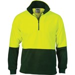DNC Polar Fleece 12 Zip Pullover 100 Polyester 2 Tone