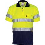 DNC Polo Shirt Short Sleeve Polyester Micromesh with 2 Ring Reflective Tape 2 Tone