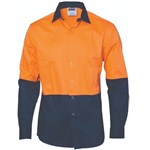 DNC Lightweight Cotton Drill CoolBreeze Food Industry Shirt Long Sleeve