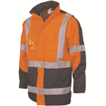 DNC Rain Jacket Polyester PVC X Pattern Reflective Tape