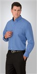 City Collection Mens Micro Check Shirt Long Sleeve
