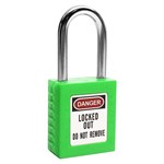 Safety Lockout Padlock Green