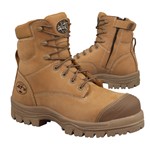 Oliver Ats Lace up Zip Side Boot Composite Toe Cap Wheat